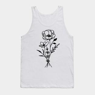 Minimal flowers Tank Top